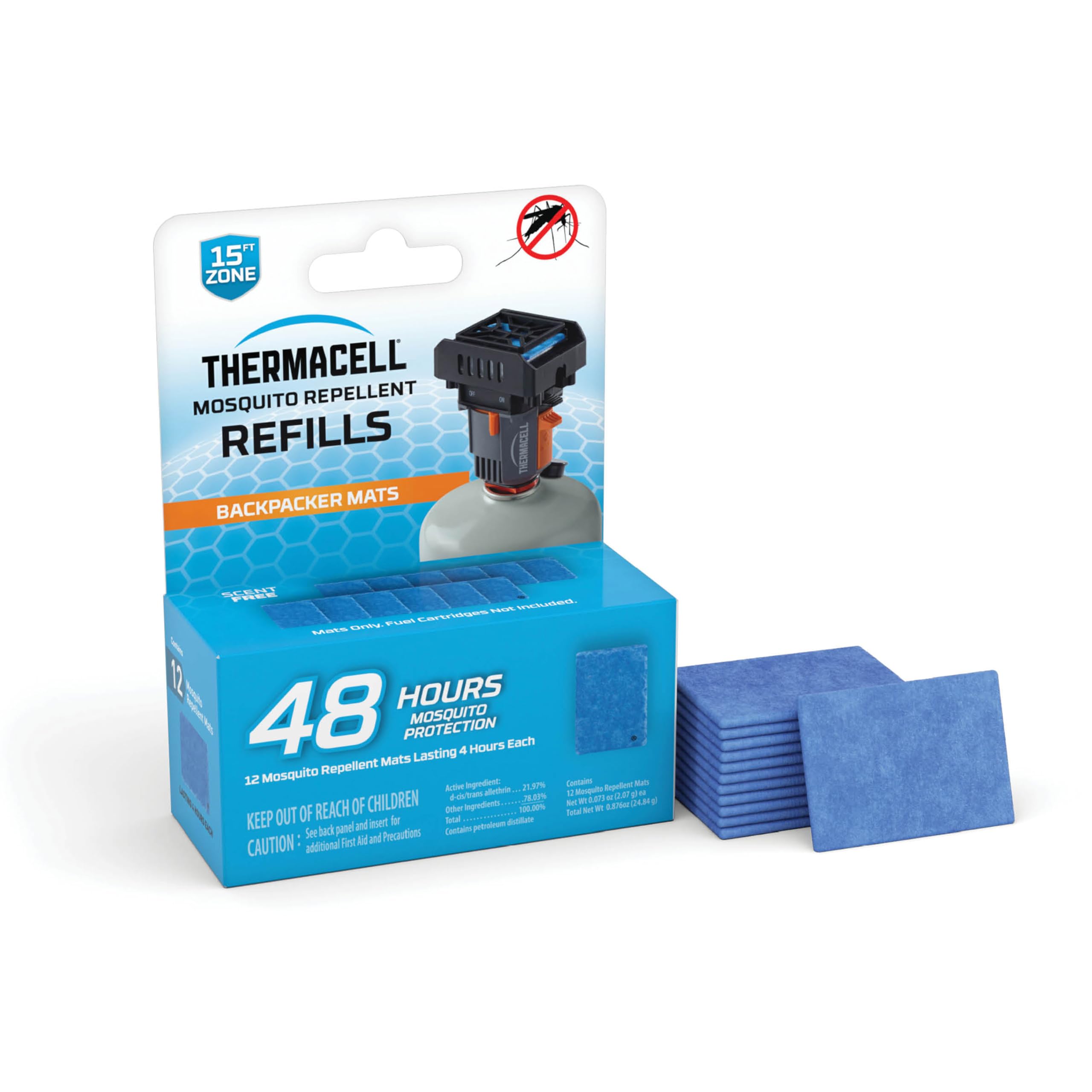 Thermacell M-48 utántöltő lapka – 12 db, 48 órás csomag, gázpatr