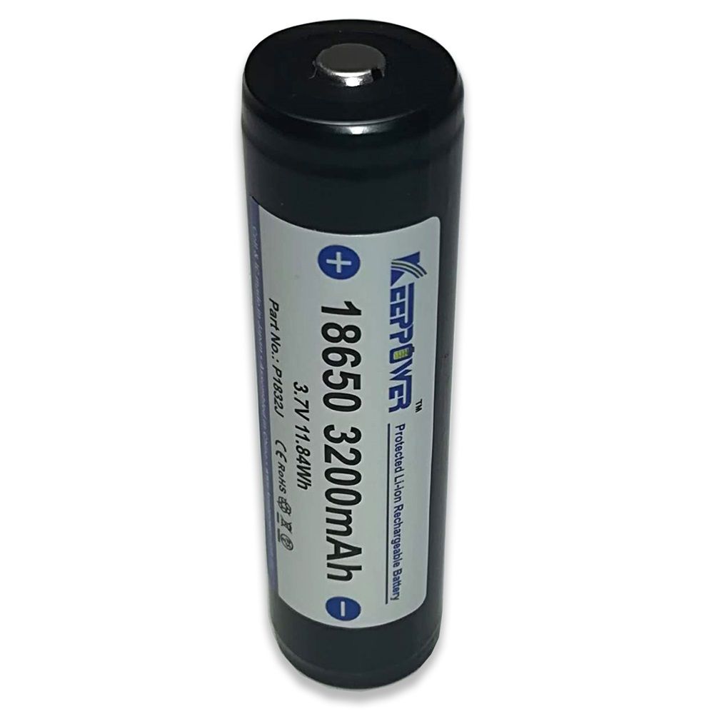 KeepPower 18650 3,7V 3200mAh védett Li-ion akkumulátor