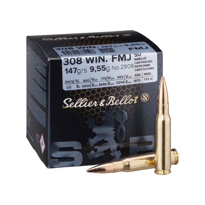 SELLIER&BELLOT .308W FMJ 9,5G