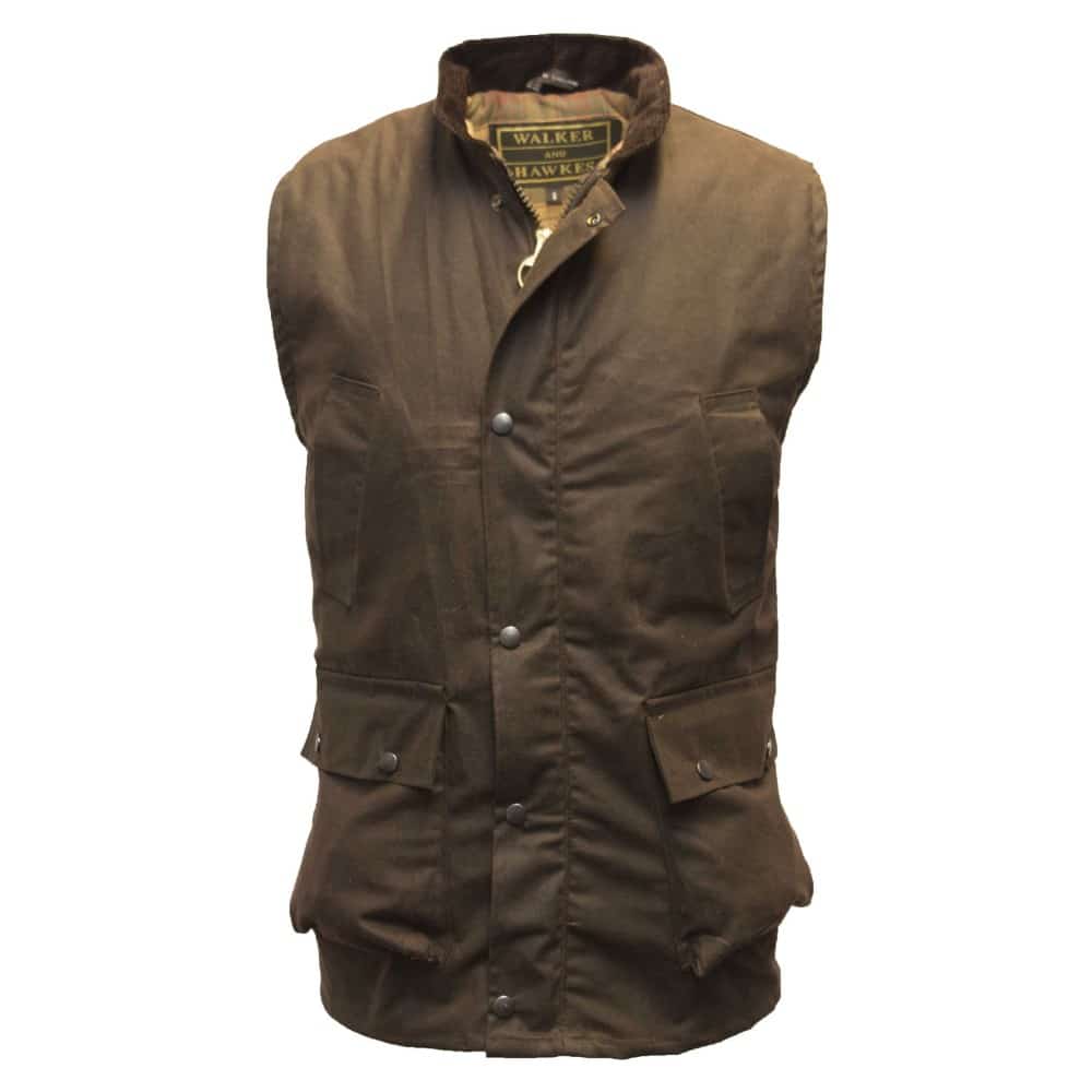 Walker and Hawkes – Winchester waxos mellény – BARNA